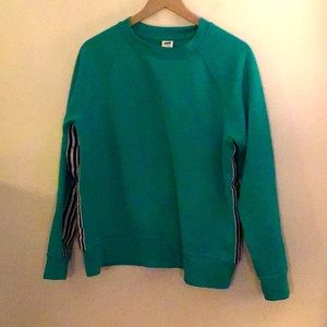 Kelly Green with Side Stripes // Avia Large Sweatshirt